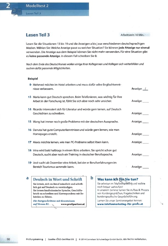 Prufungstraining Goethe Zertifikat B1 - Image 7